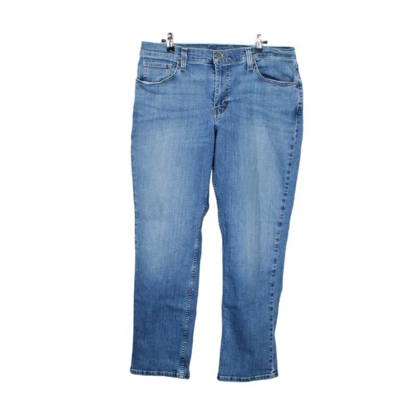 LL Bean BeanFlex Jeans Standard Athletic Fit Straight Leg Mid Wash 35x29 - Picture 1 of 11